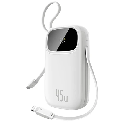 پاور بانک 20000 باسئوس Baseus مدل PPQD3-2045L توان 45 وات با کابل