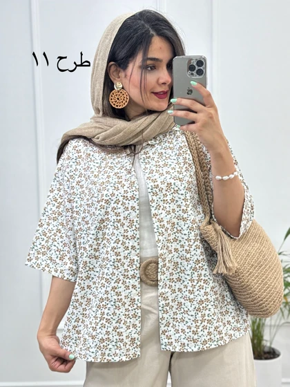 مانتو شومیزی پرگل