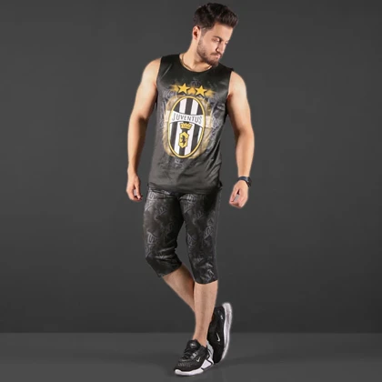 ست تاپ و شلوارک مردانه juventus مدل Careh