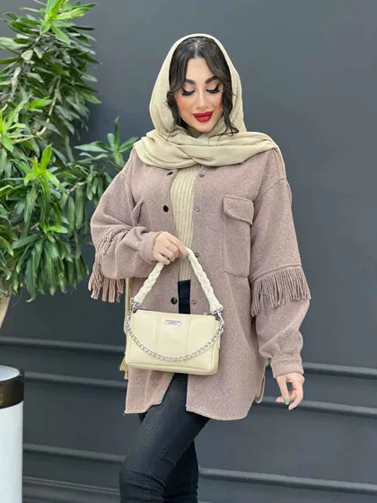 پالتو دو جیب پشت ریش