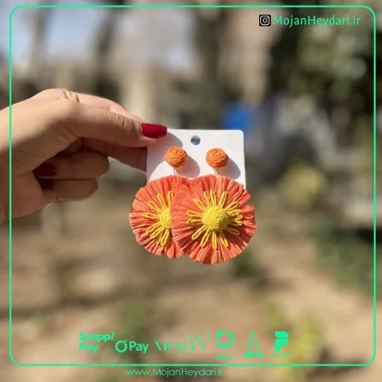 گوشواره حصیری بهار و تابستان کد gh162