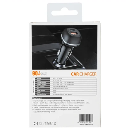 شارژر فندکی فست شارژ هایکو استار Hicostar مدل HS-CC26 توان 90 وات