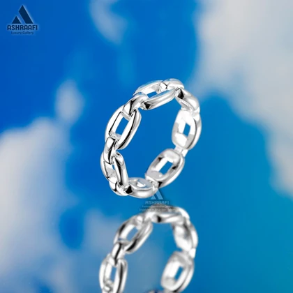 انگشتر سیلور زنجیری Silver Chain Link Ring