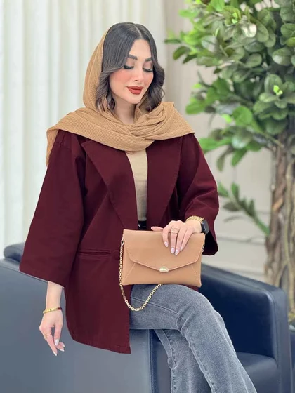مانتو دو دکمه امیلیا