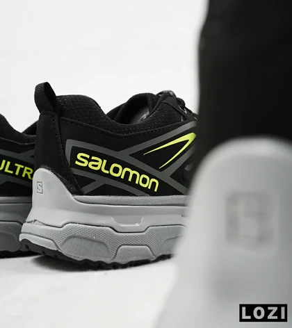 کفش کتانی مشکی سبز سالومون Salomon X ULTRA