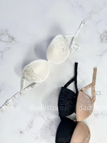 سوتین تک اسفنجی فنر دار پوش آپدار دکلته بدون بند