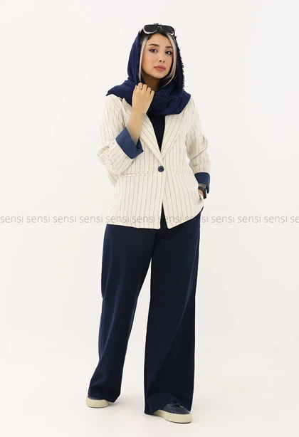 کت راه راه کنفی کد1005295