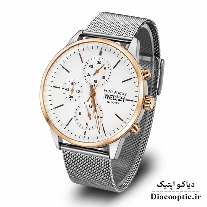 ساعت مچی مردانه اورجینال موتور ژاپن برند مینی فوکوس سه موتور مدل Mf0180G.04 بند حصیری