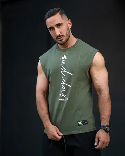 رکابی ورزشی وست ADIDAS سبز فری سایز