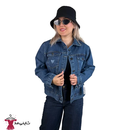کت جین زنانه مدل لیوایسی کوتاه درجه یک سنگشور