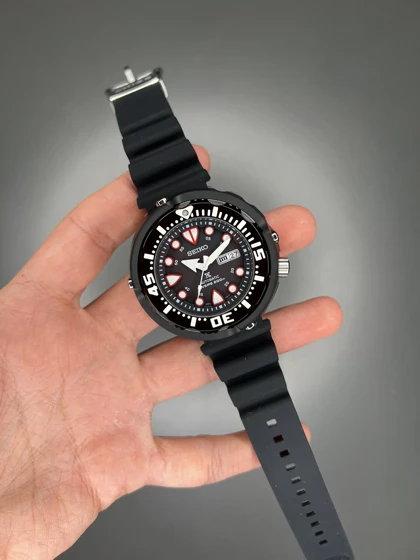 سیکو پراسپکس غواصی بند رابر مشکی Seiko Prospex Diver