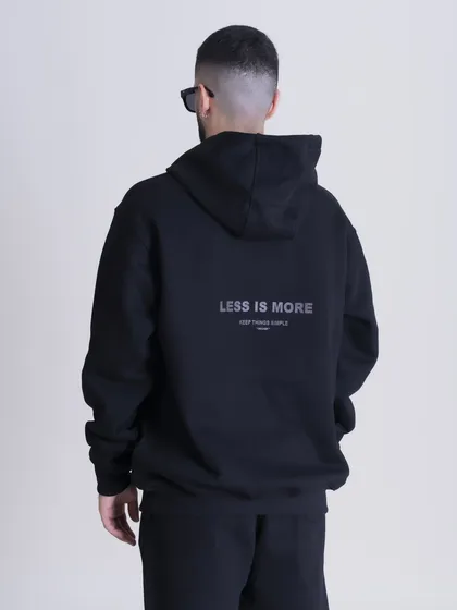 هودی مدل LESS IS MORE مشکی برند موهر mouher