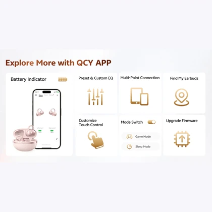 هندزفری بلوتوثی کیو سی وای QCY مدل Crossky C50 طراحی اوپن ایر