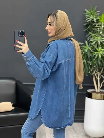 مانتو جین دو جیب