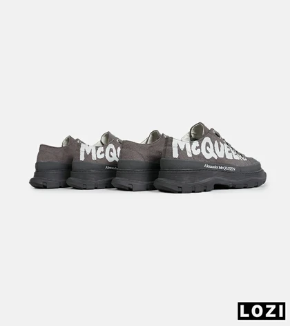 کفش کتانی نیم ساق طوسی Alexander McQueen مدل 6882