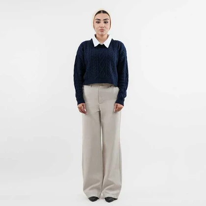 شلوار استریت فیت ریلکس زنانه - 15251211