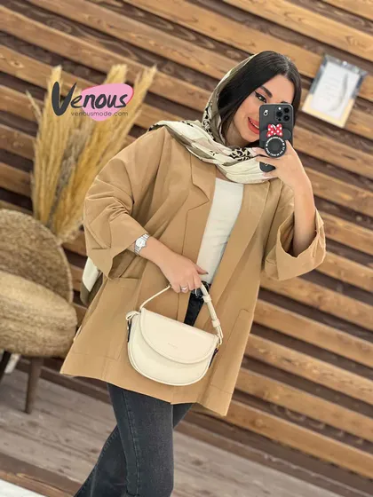مانتو کتی یقه مثلثی