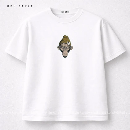 تیشرت باکسی 100٪ پنبه طرح (Zombie Monkey) | کد 1355