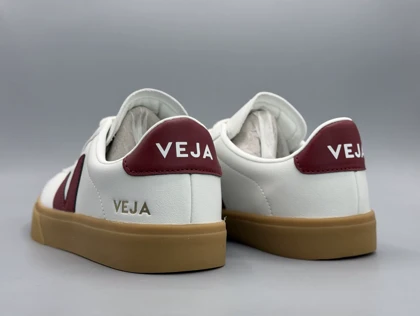 کتانی وجا کمپو کروم فیری سفید زرشکی قهوه ای / Veja Campo chrome