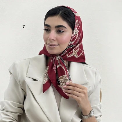 مینی اسکارف زنانه طرح زنجیری | آی بولک