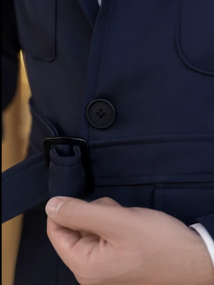 بارانی سرمه‌ای کد r117