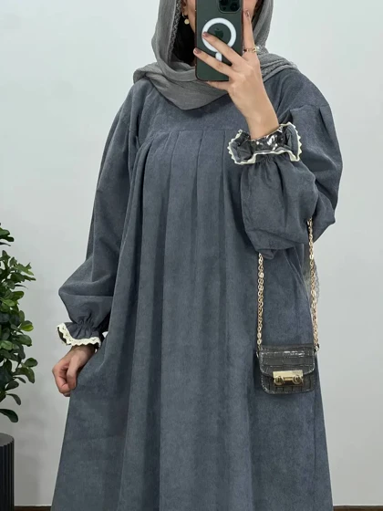پیراهن مانتویی پاییزه رایلی 2 با کد 3922
