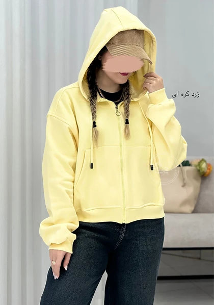 سویشرت پاستیلی کلاهدار