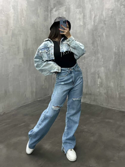 شلوار جین بگ ZARA