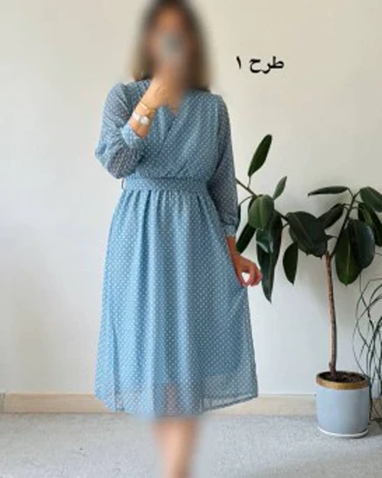 پیراهن حریر سرمه سری 16