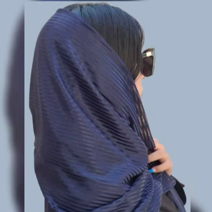 شال زنانه راه راه مدل مجلسی