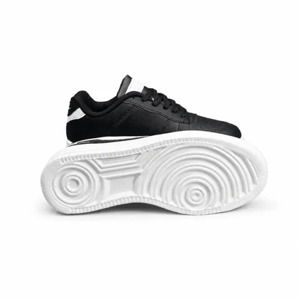 کفش کتانی مردانه زنانه و بزرگ پا مدل ایرفورس مشکی سفید Nike Air Force