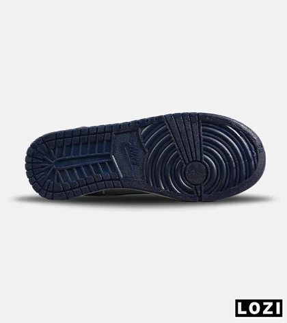 کفش کتانی ساق‌دار مردانه و زنانه سفید آبی NIKE jordan 1 مدل 7683