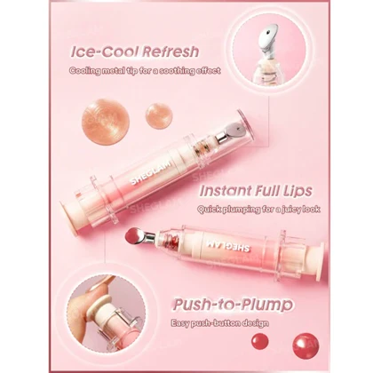 لیپ گلاس حجم دهنده شیگلم مدل Booster shine رنگ Get Started