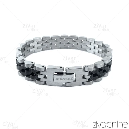 دستبند رولکس دورنگ 40039