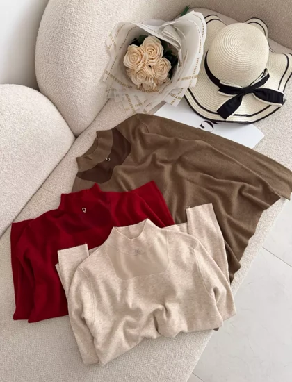 بلوز بافت ساده 3586