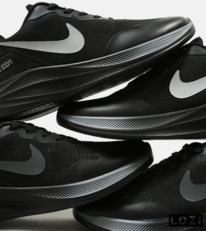 کفش کتانی مردانه و زنانه مشکی Nike air zoom مدل 4304