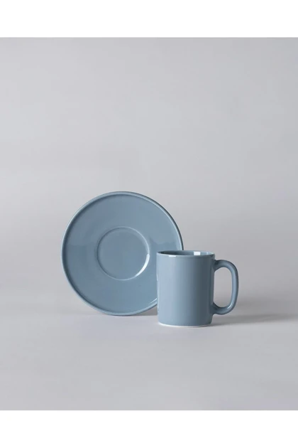 ست فنجان قهوه دو نفره Madame Coco مدل Vela Bone China - آبی