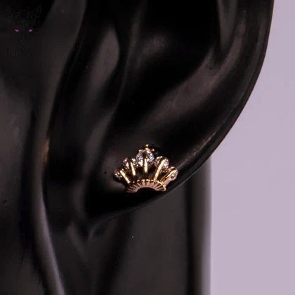 گوشواره کوئین فول نگین ژوپینگ