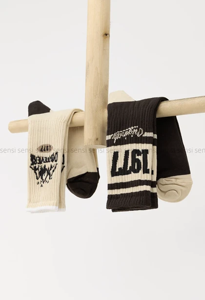 جوراب انگلیسی ساق‌دار پنبه کد1004993