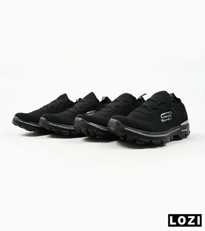 کفش کتانی بزرگ پا مشکی اسکیچرز SKECHERS