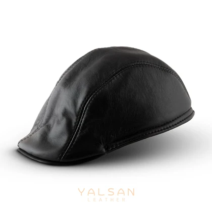 کلاه چرم یلسان مدل انگلیسی گوشدار کد 206-GOS