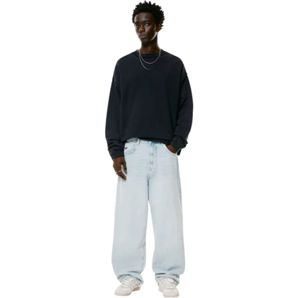 شلوار جین بگ استایل pull & bear بدون جنسیت کد 371
