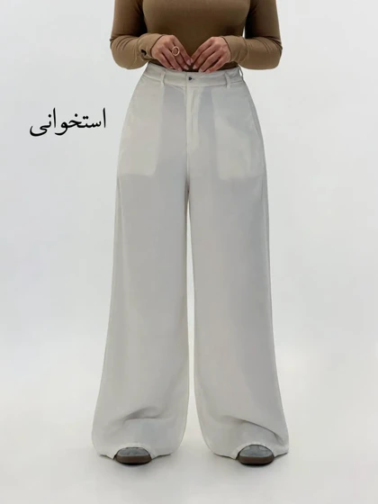 6858-شلوار بگ سیلک رویال