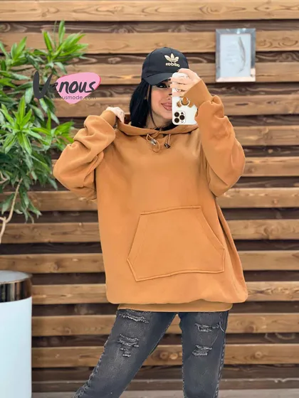 هودی کلاهدار ساده