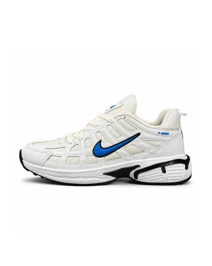 کتانی مردانه مدل رانینگ نایک P6000 سفید آبی NIKE