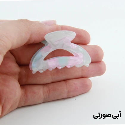 کلیپس دخترانه مدل بند انگشتی طرح نیم دایره آبرنگی