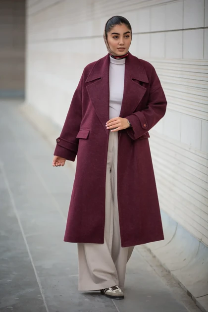 پالتو فوتر بلند آستین پاگون