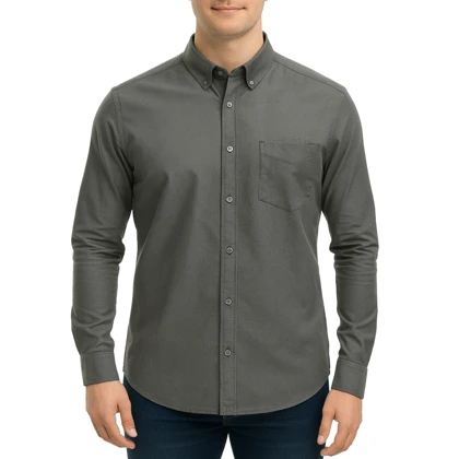 پیراهن آستین بلند ساده مردانه برندمد مدل 1420292