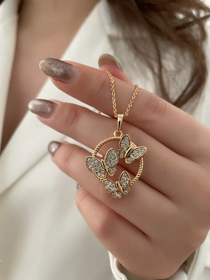 گردنبند پروانه ژوپینگ 4680