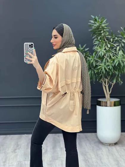 مانتو داکرون زیپ دوزی